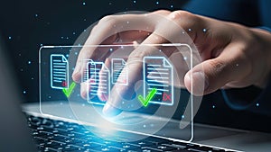 Digital document management system with secure data processing and workflow optimization