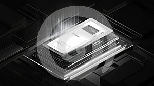 Digital document transfer concept with server data processing