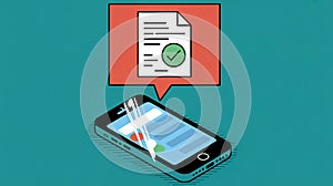 Digital document verification on mobile device