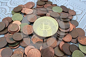 Digital Dominance: Bitcoin Towers Over Euro Coins
