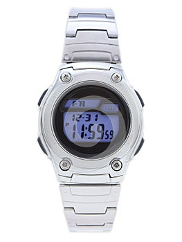 Digital Dress Watch with blue face