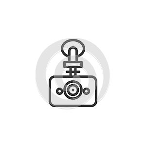 Digital DVR camera line icon