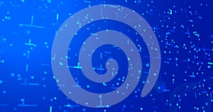 Digital dynamic 0 and 1 binary data flowing bg.