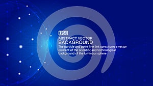 Digital Earth, dotted line link combines the glowing earth science and technology background, science and technology effect of the