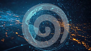 Digital earth engaging in global data communication network