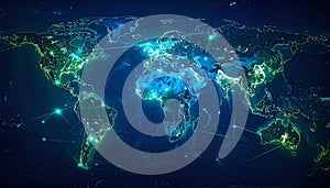 Digital Earth - Global Network and Data Visualization