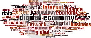 Digital economy word cloud