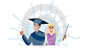 digital edtech vector