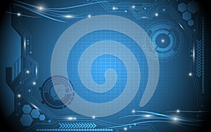 Digital electric abstract background