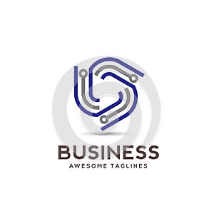 Digital electronics logo design