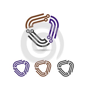 Digital electronics logo design