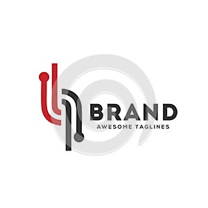 Digital electronics logo design