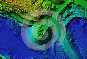 Digital elevation model of a quarry for GIS usage