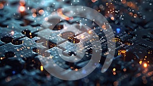 Digital Encryption Puzzle with Code Elements