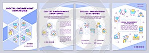 Digital engagement strategies brochure template