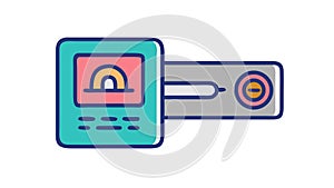 Digital Entertainment Device, Modern User Interface Tech, vector design Generative AI