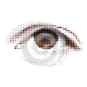 Digital - eye. Abstract illustration. EPS 8