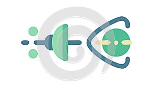 Digital Eye Surveillance, AI Vision and Advanced Sensor Technology, vector design Generative AI