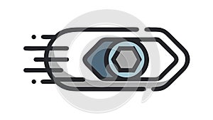 Digital Eye Tracking Speed Perception Data Analysis Vector Design, vector design Generative AI