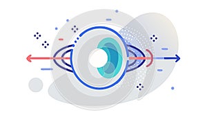 Digital Eye Vision Tech Vector, vector design Generative AI