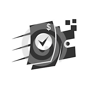 digital fast payment walet logo template Icon Illustration Brand Identity.Isolated and flat illustration. Vector graphic