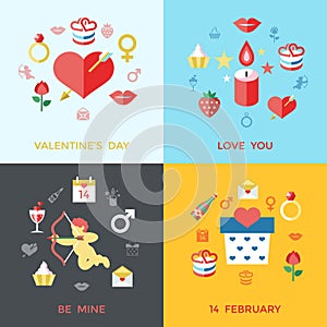 Digital february happy valentine`s day