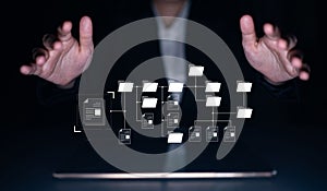 Digital File Directory and Folder Organization Structure Latch