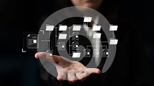 Digital File Directory and Folder Organization Structure Latch