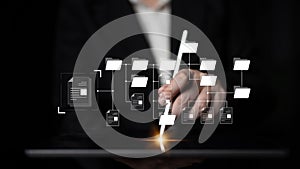 Digital File Directory and Folder Organization Structure Latch