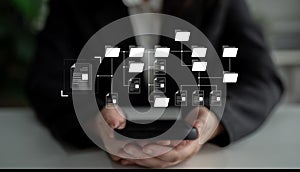 Digital File Directory and Folder Organization Structure Latch