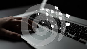 Digital File Directory and Folder Organization Structure Latch