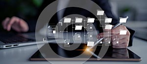 Digital File Directory and Folder Organization Structure Latch