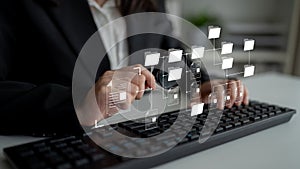 Digital File Directory and Folder Organization Structure Latch