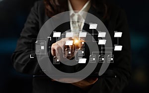 Digital File Directory and Folder Organization Structure Latch