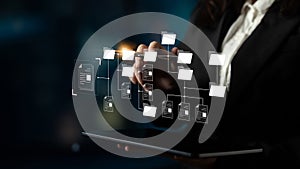 Digital File Directory and Folder Organization Structure Latch