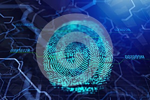 Digital fingerprint background