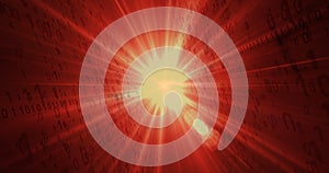 Digital fire - technology background