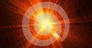 Digital fire - technology background