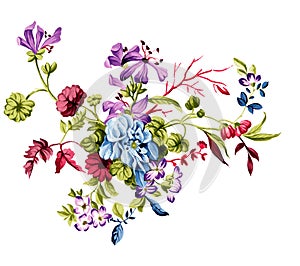 digital floral allover designs vintage