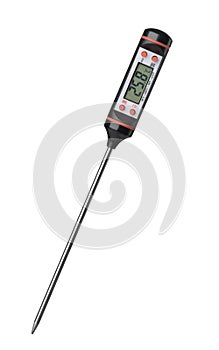 Digital food thermometer with LCD display photo