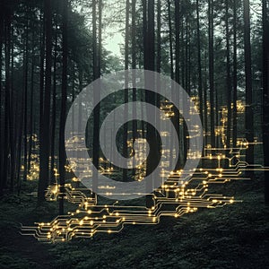 The Digital Forest, Where Technology Meets Nature
