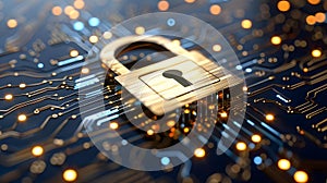 Digital Fortress: Secure Data Encryption. Concept Data Security, Encryption Technology,