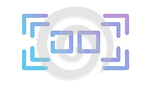 Digital Frame for Scanning or Data Recognition, vector design Generative AI