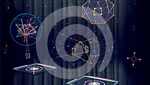 Digital Futuristic Geometric Wireframes