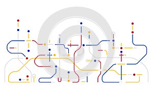 Digital geometric data network elements abstract background
