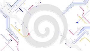 Digital geometric data network elements background