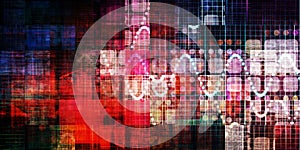 Digital Glitch Background