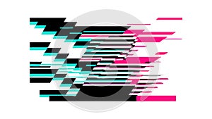 Digital Glitch Effect Background Vector. Abstract Data Interference Graphic, vector design Generative AI