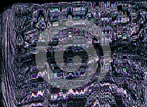 digital glitch pixel noise texture purple artifact