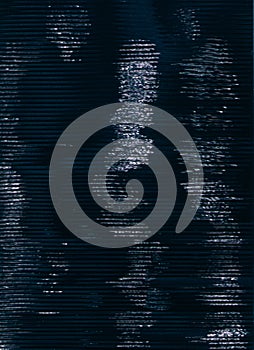 digital glitch static noise blue artifacts overlay